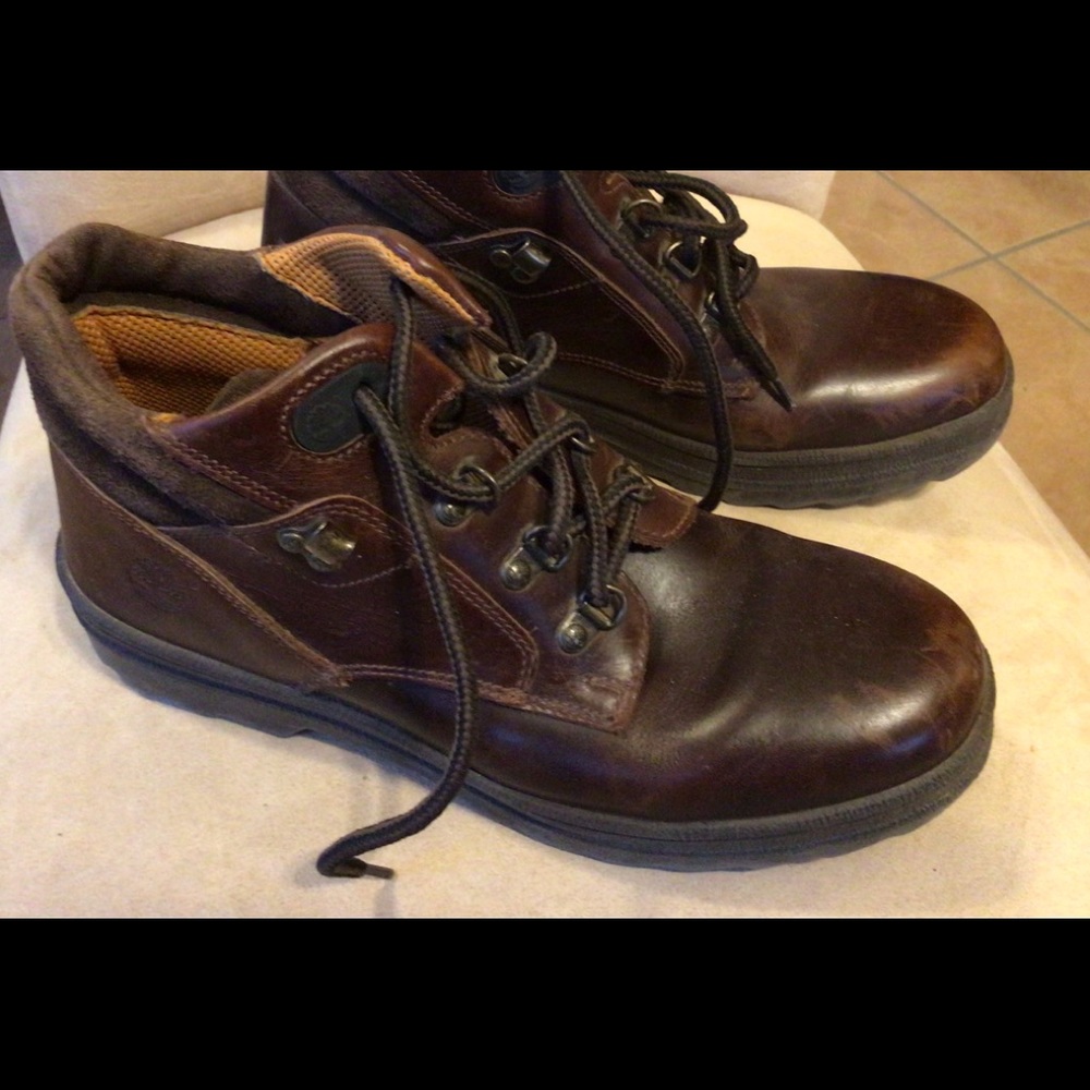 Timberland waterproof brown boots, size 8.5